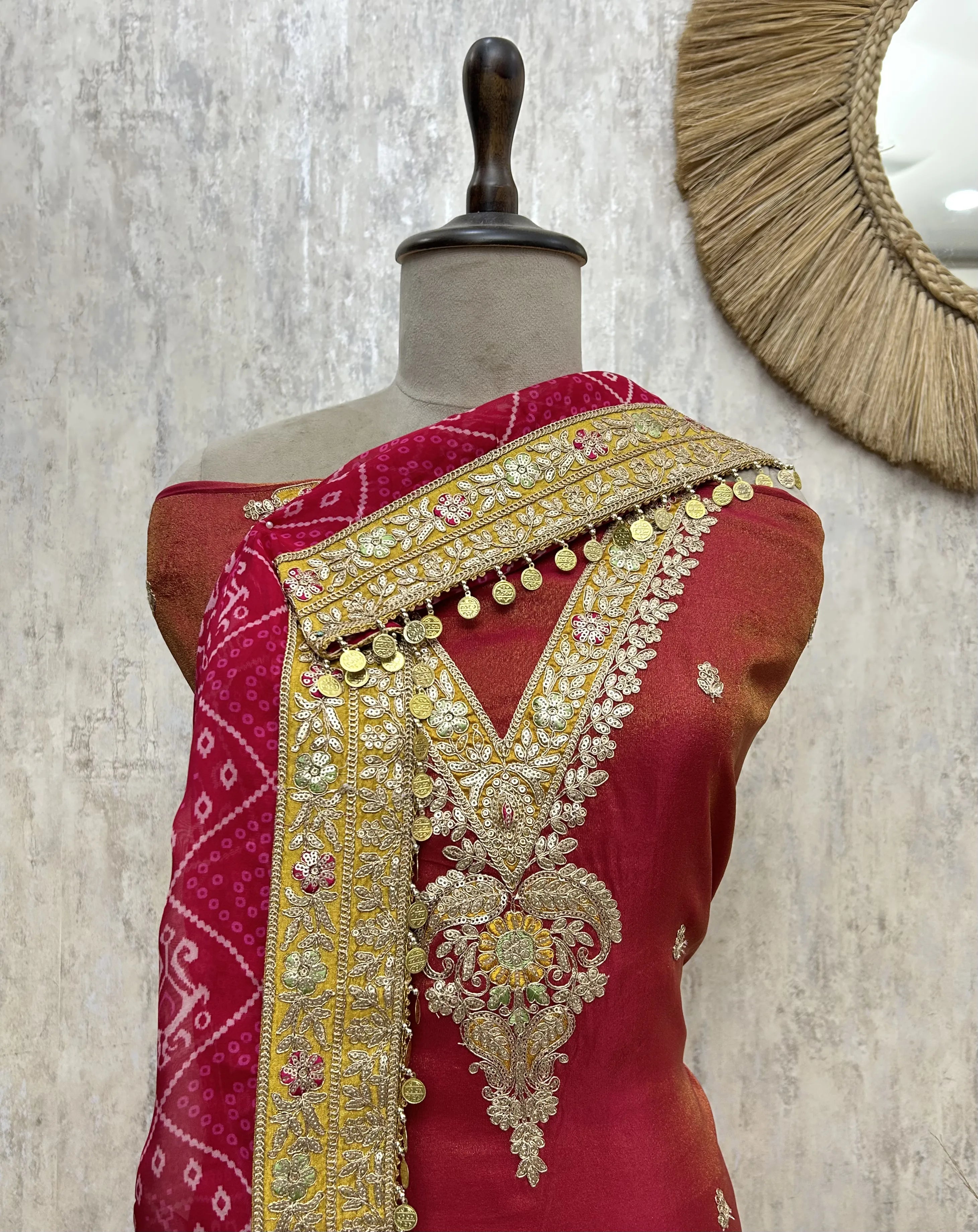 Royal Radiance Tissue Unstitched Suit