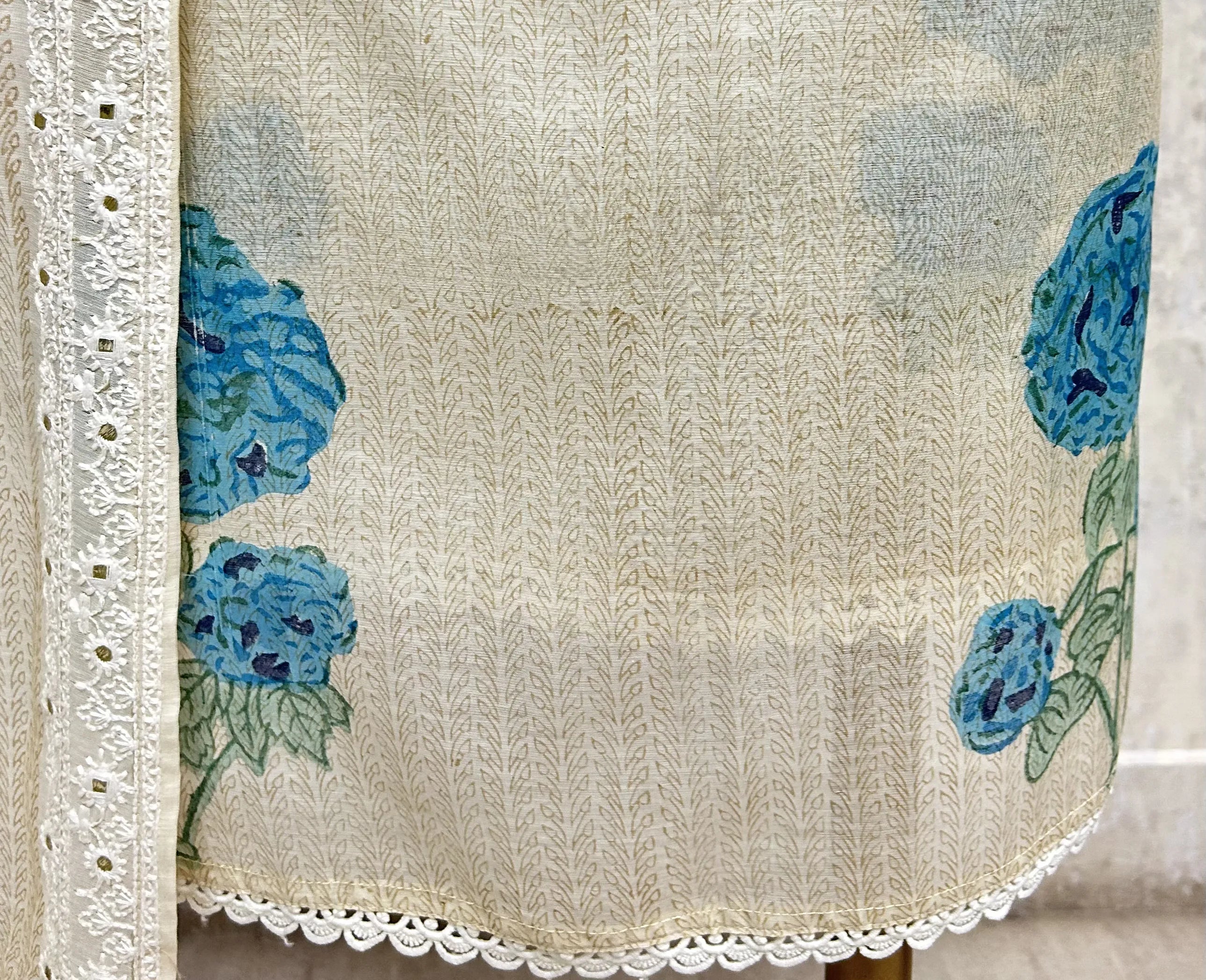 Ivory Chikankari Elegance cotton Unstitched Suit