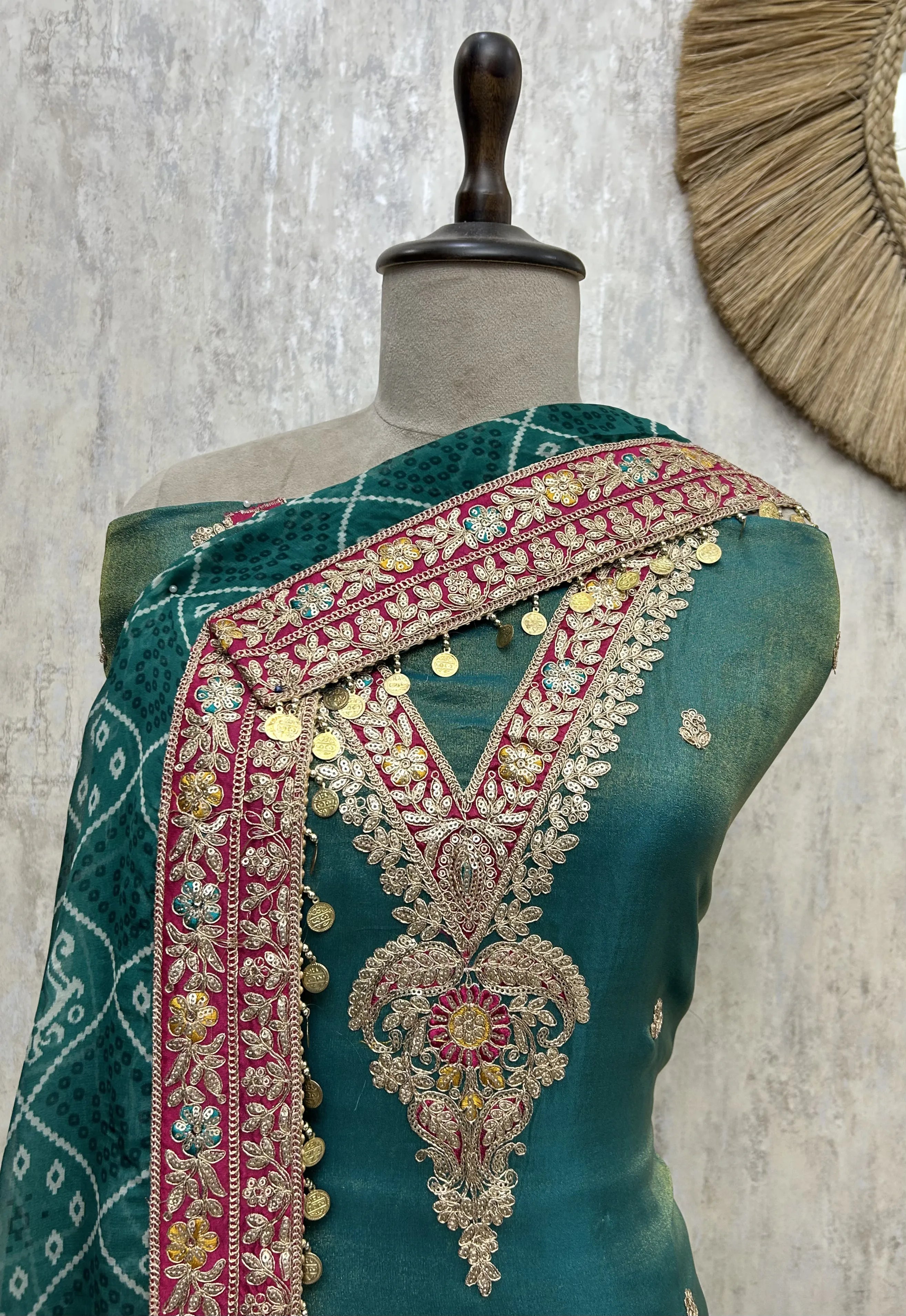 Royal Radiance Tissue Unstitched Suit