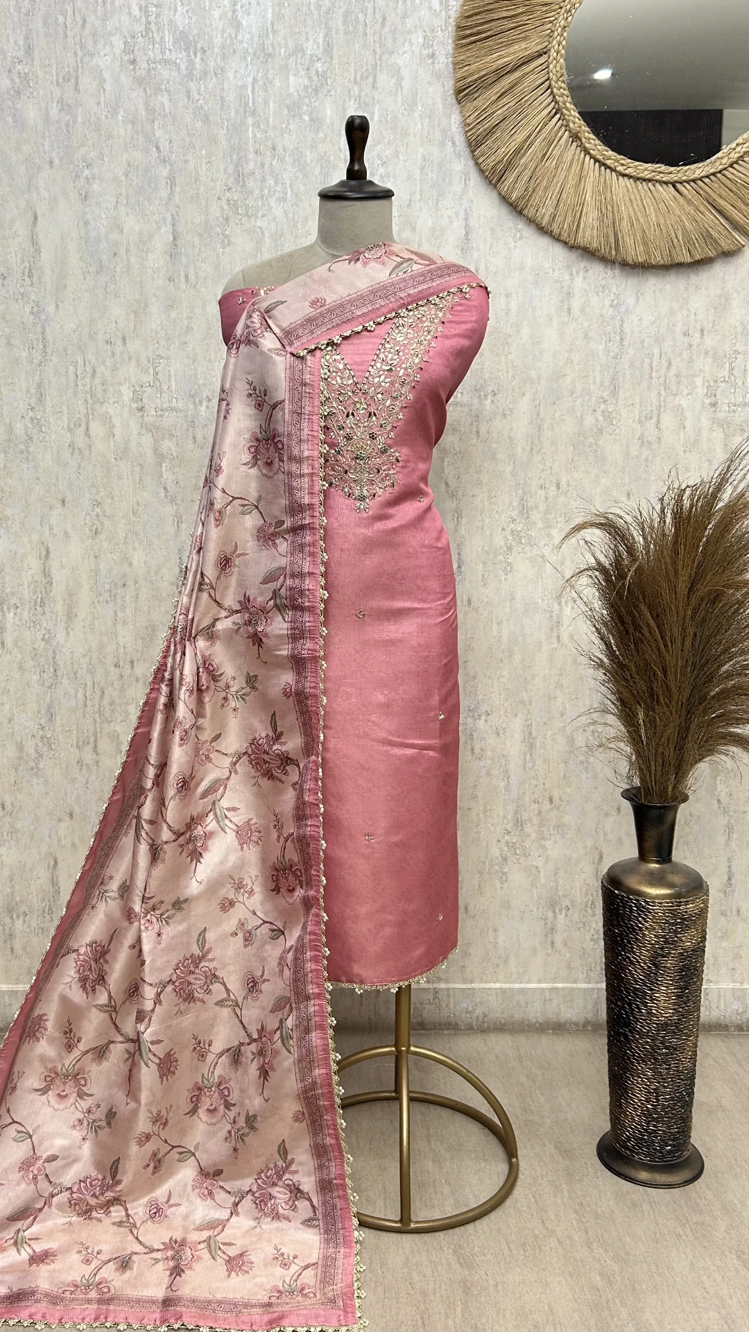 Sky Elegance Maheshwari Unstitched Suit