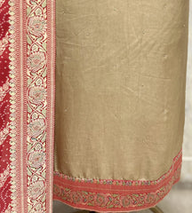 Elegant Tissue Silk Unstitched Suit