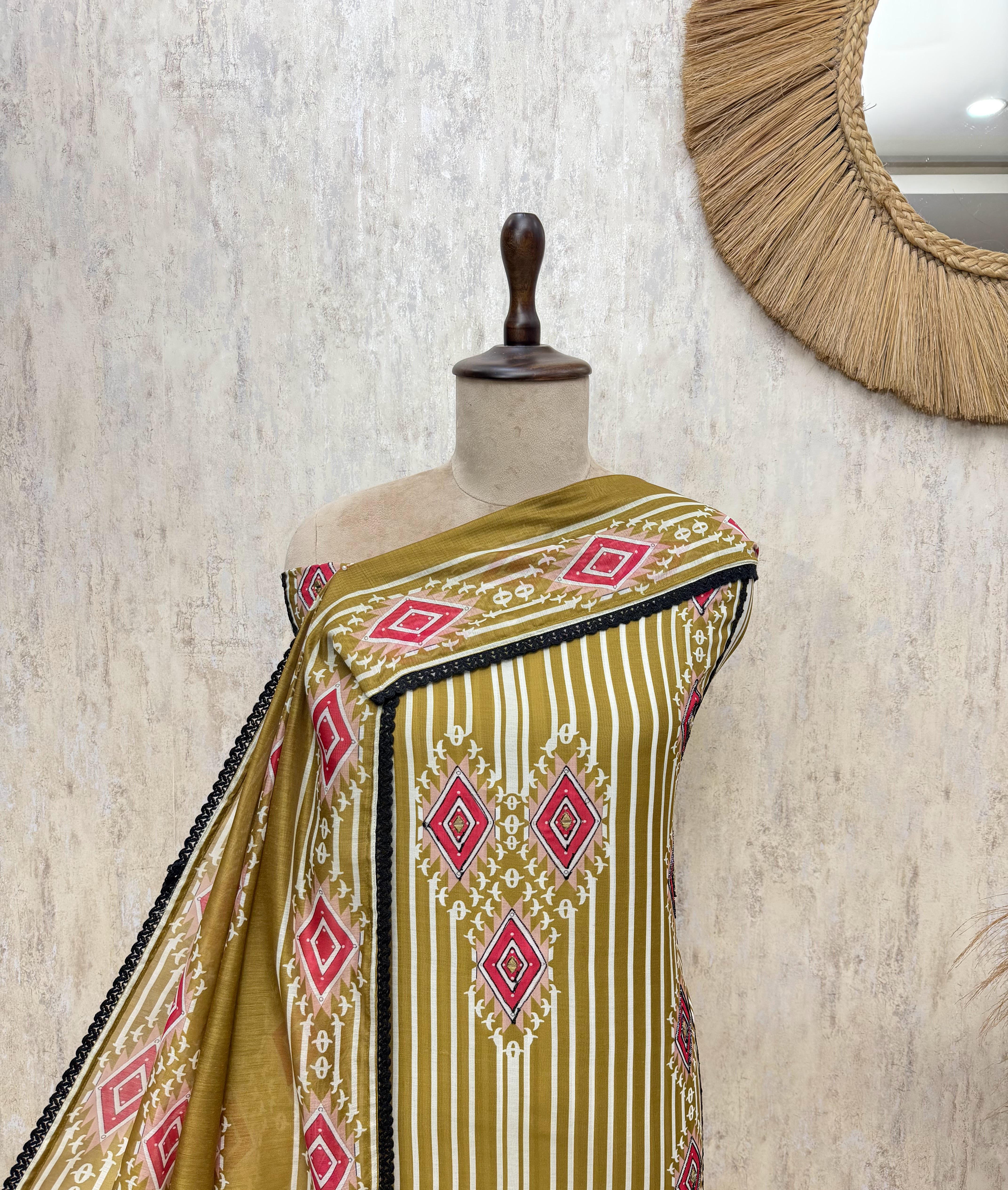 Graceful Maheshwari Unstitched Suits