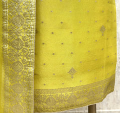 Sunshine Elegance Tissue Unstitched Suit
