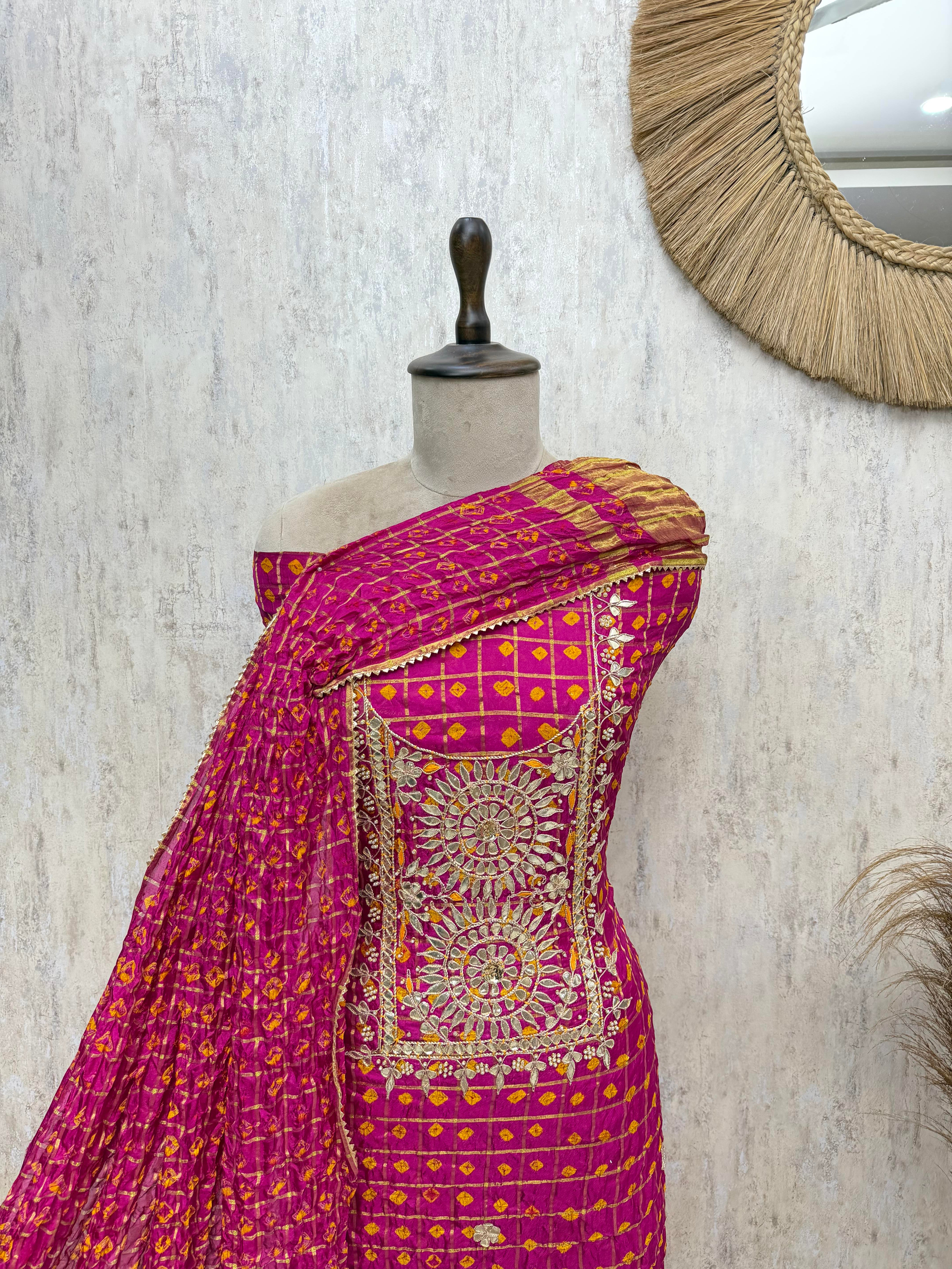 Timeless Elegance Tafetta Silk Unstitched Suits