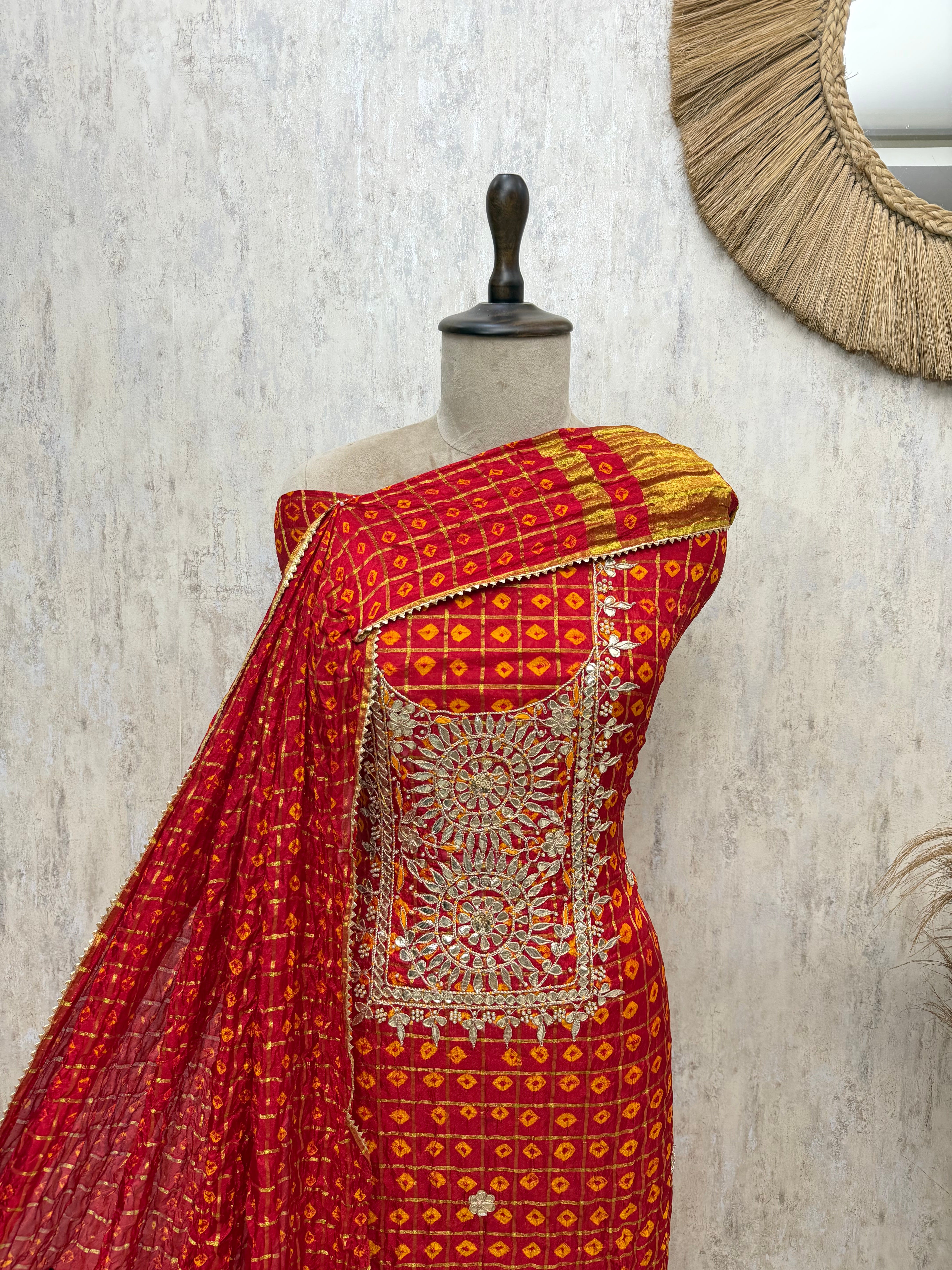 Timeless Elegance Tafetta Silk Unstitched Suits