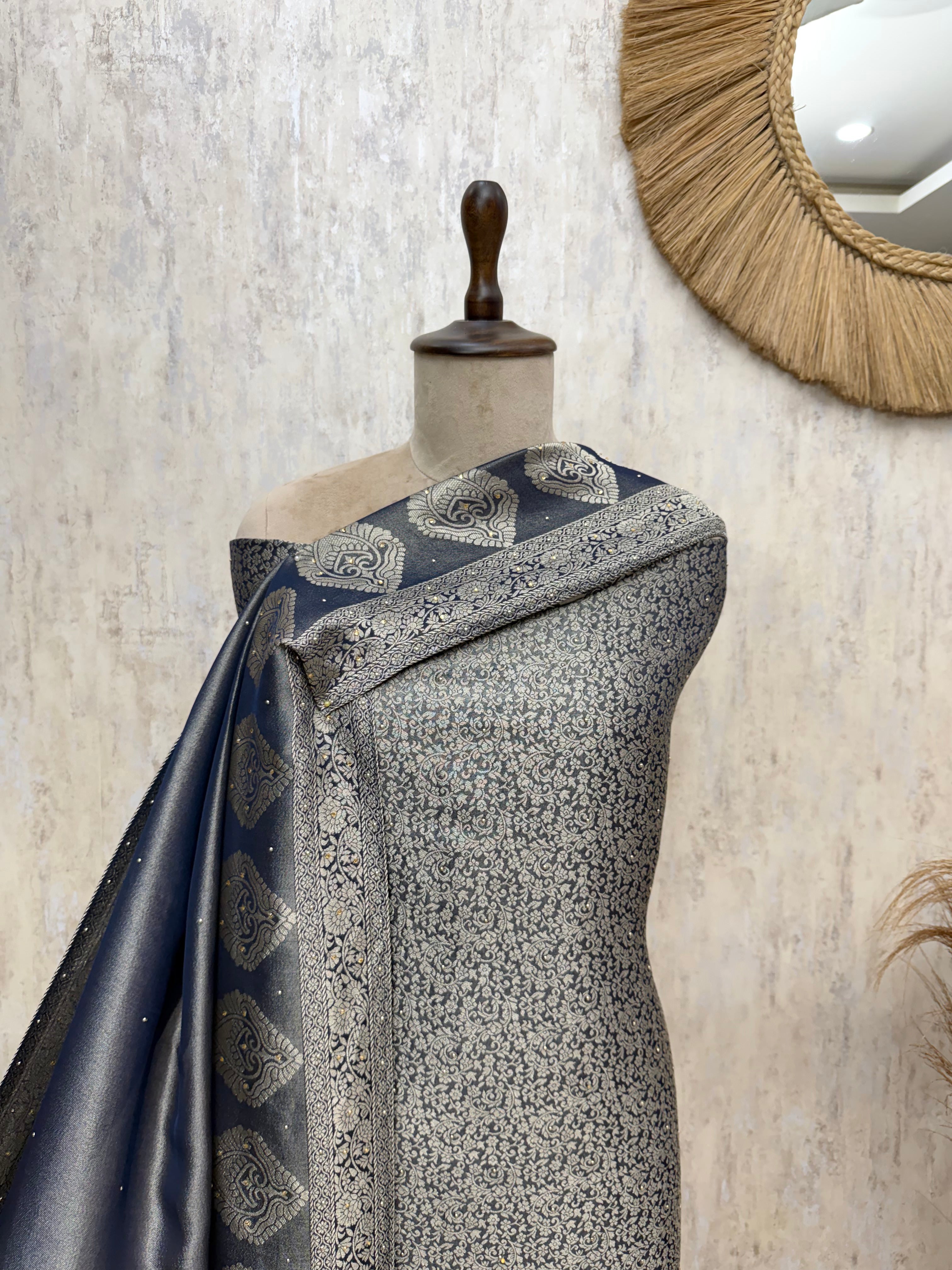 Regal Brocade silk Unstitched Suits