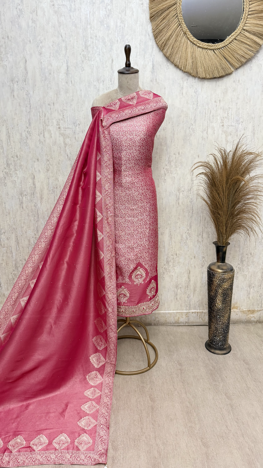 Regal Brocade silk Unstitched Suits