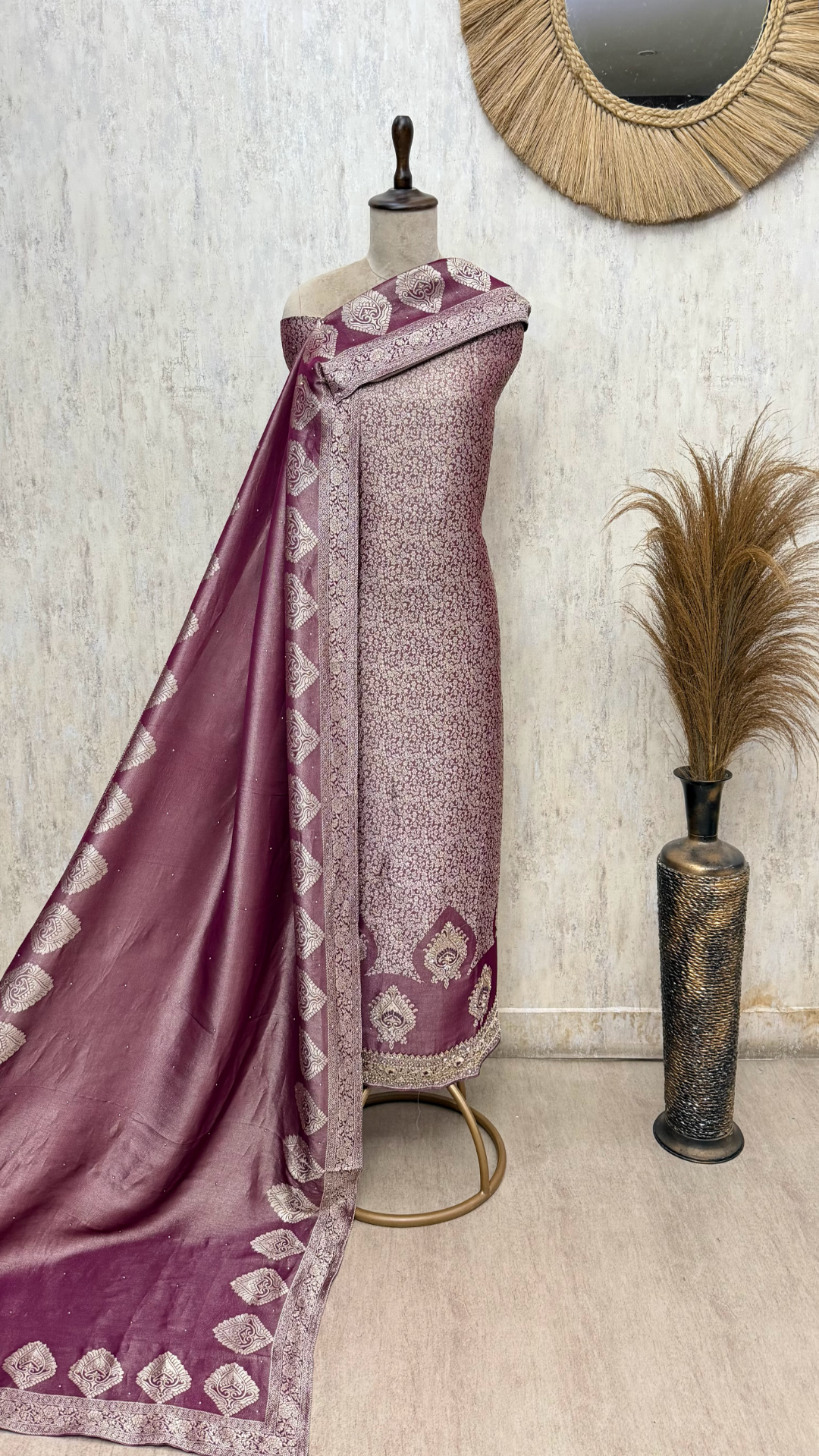 Regal Brocade silk Unstitched Suits