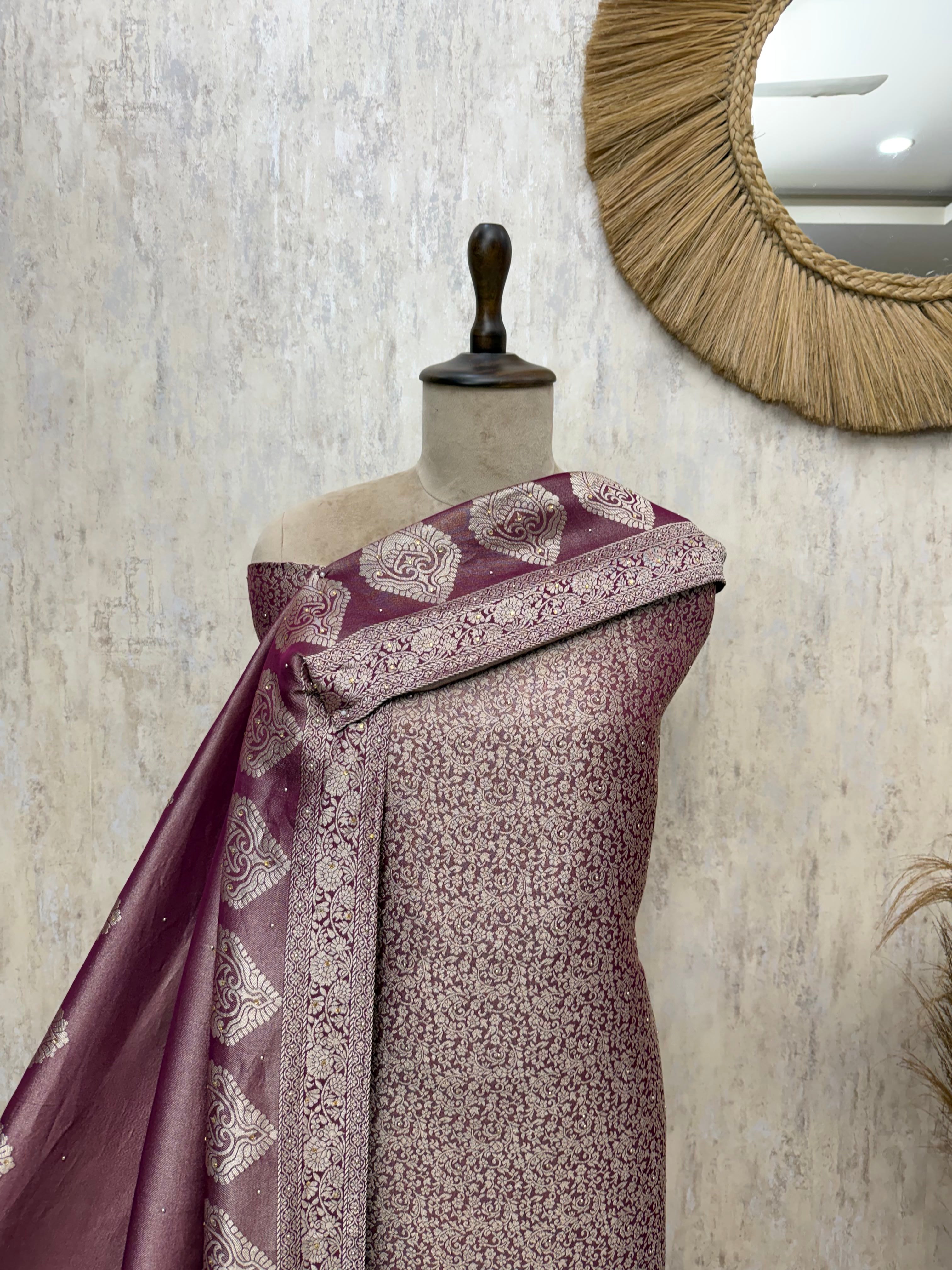 Regal Brocade silk Unstitched Suits