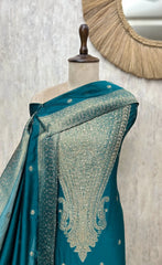 Festive Kanjivaram Unstitched Suit