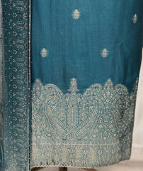 Festive Kanjivaram Unstitched Suit