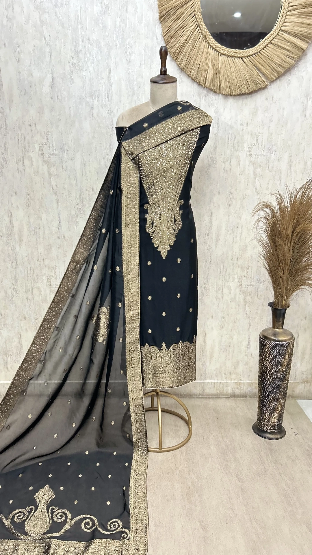 Festive Kanjivaram Unstitched Suit