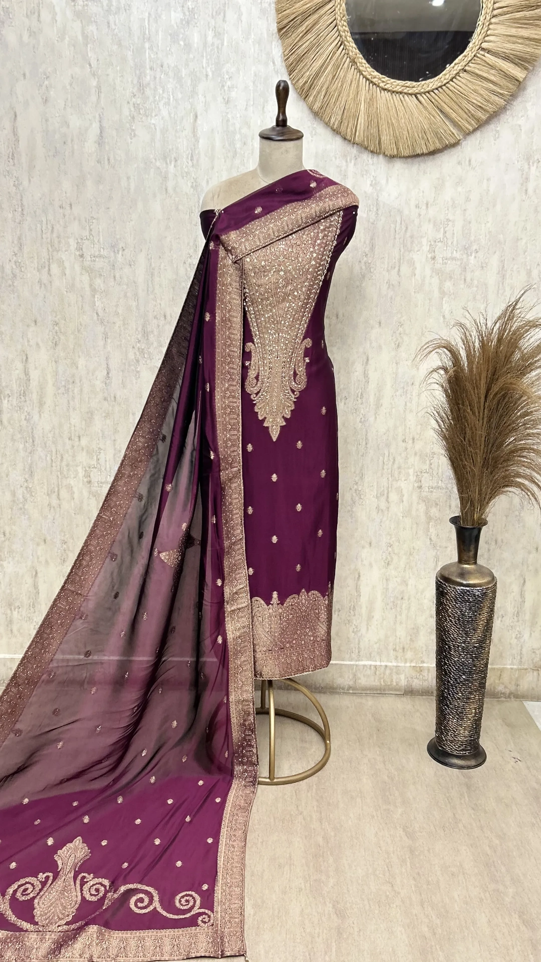 Festive Kanjivaram Unstitched Suit