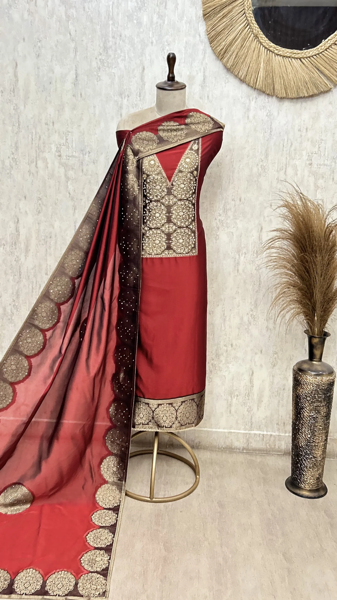 Rich Weave Kanjivaram Silk Unstitched Suit