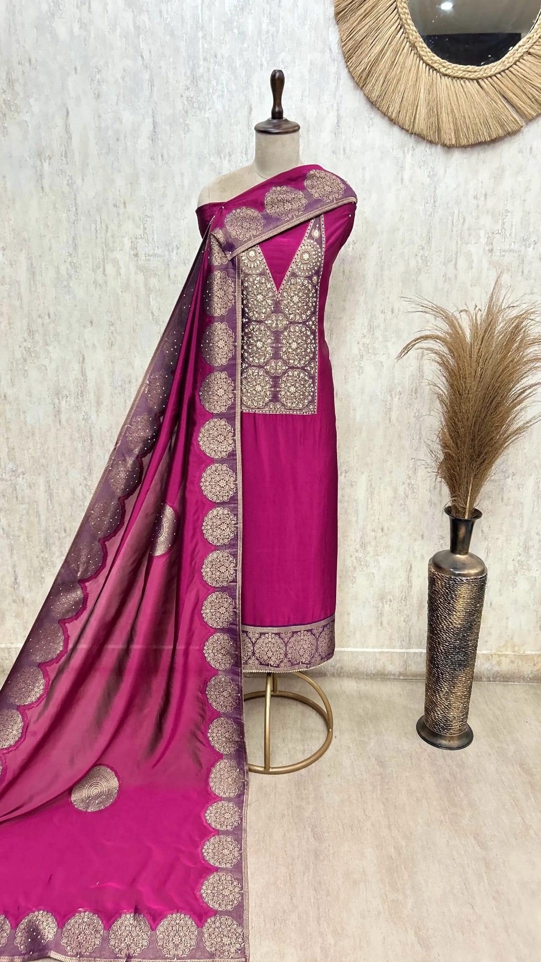 Rich Weave Kanjivaram Silk Unstitched Suit