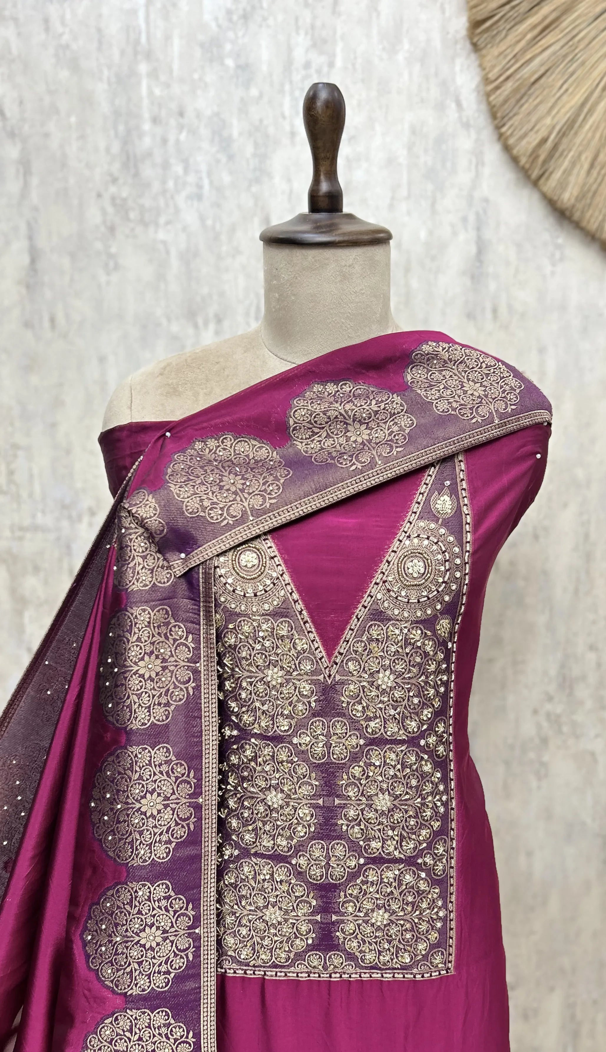 Rich Weave Kanjivaram Silk Unstitched Suit