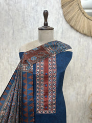 Elegant Luxury Crepe Unstitched Suits