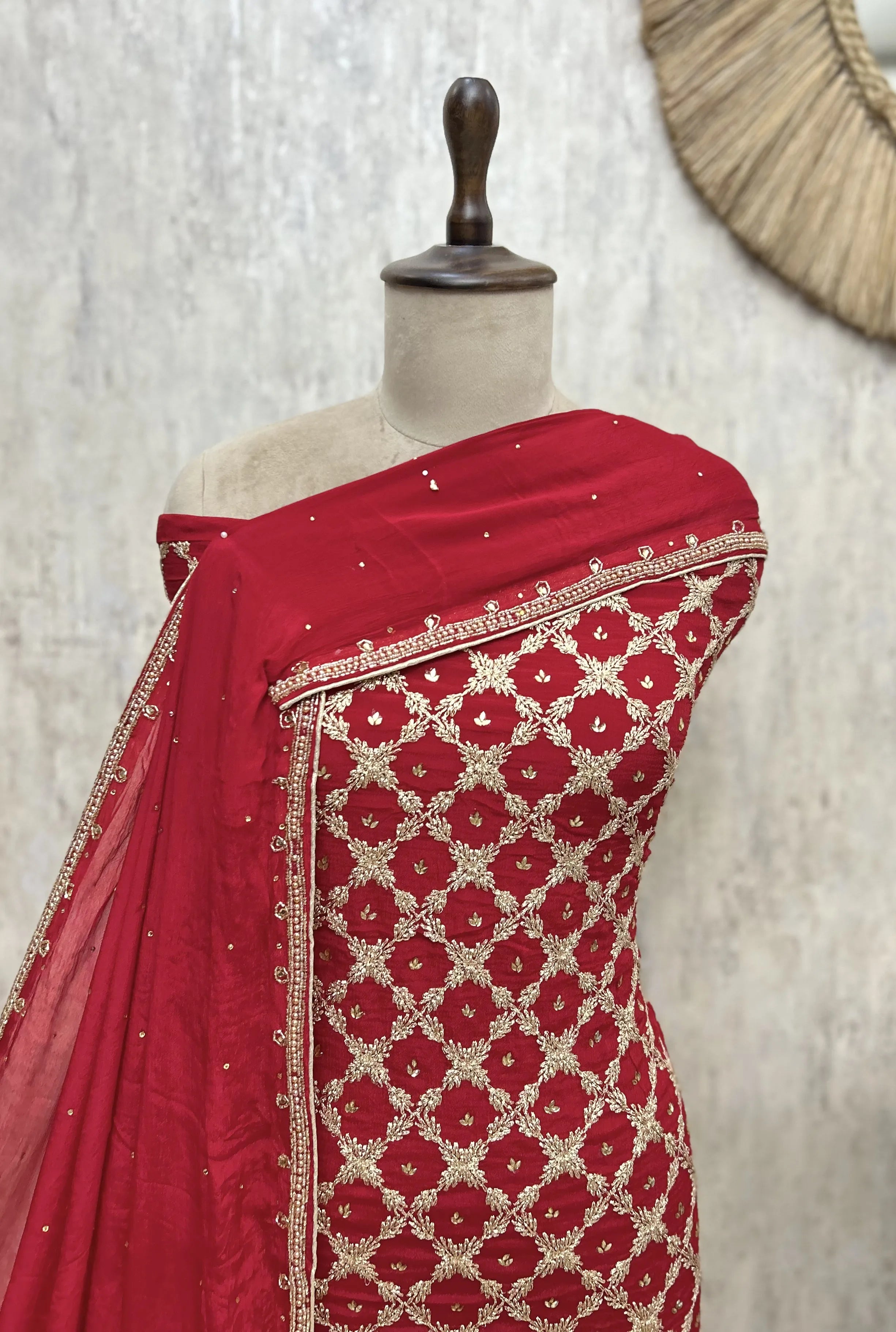 Regal Chinnon Embroidered Unstitched Suit