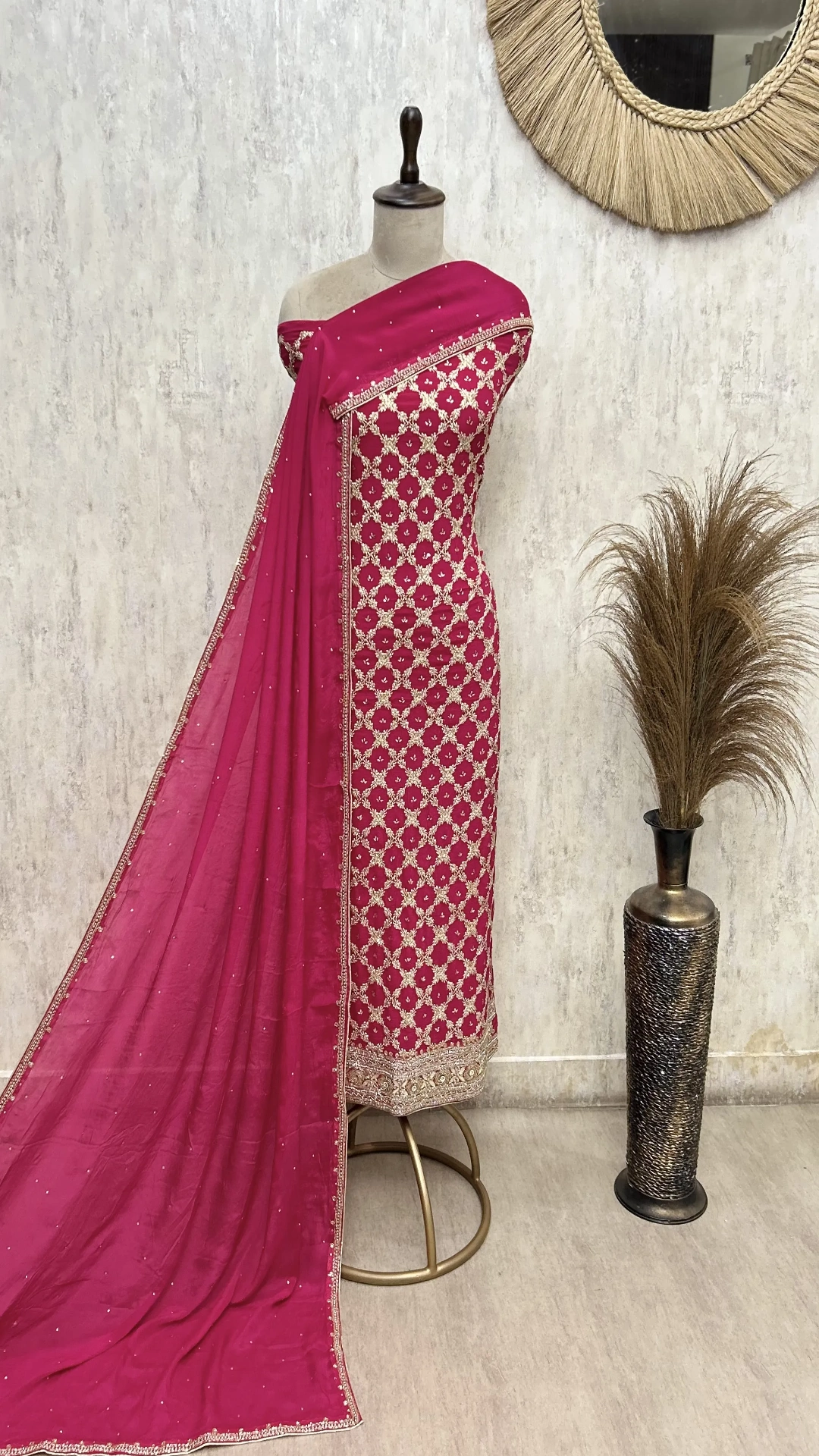 Regal Chinnon Embroidered Unstitched Suit