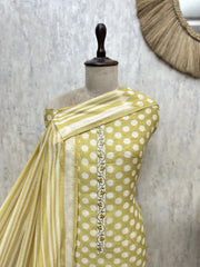 Elegant Woven Maheshwari Unstitched Cotton Suit
