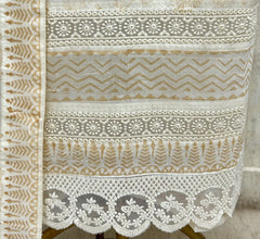 Classic White Grace Maheshwari Unstitched Suit