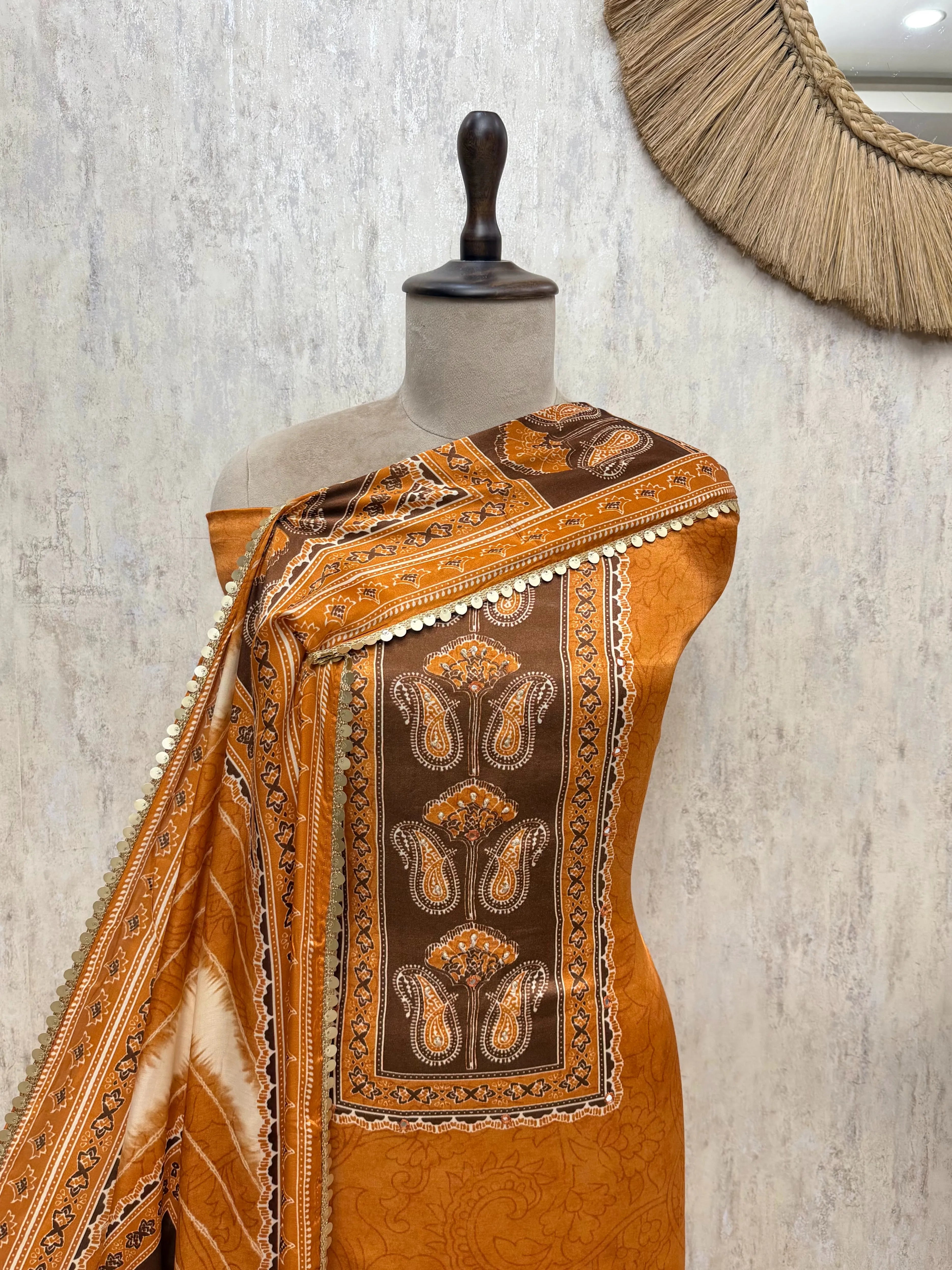 Amber Heirloom Gajji Silk Unstitched Suits