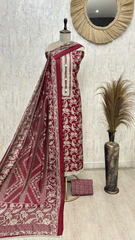 Elegant Ensemble Cotton Unstitched Suit