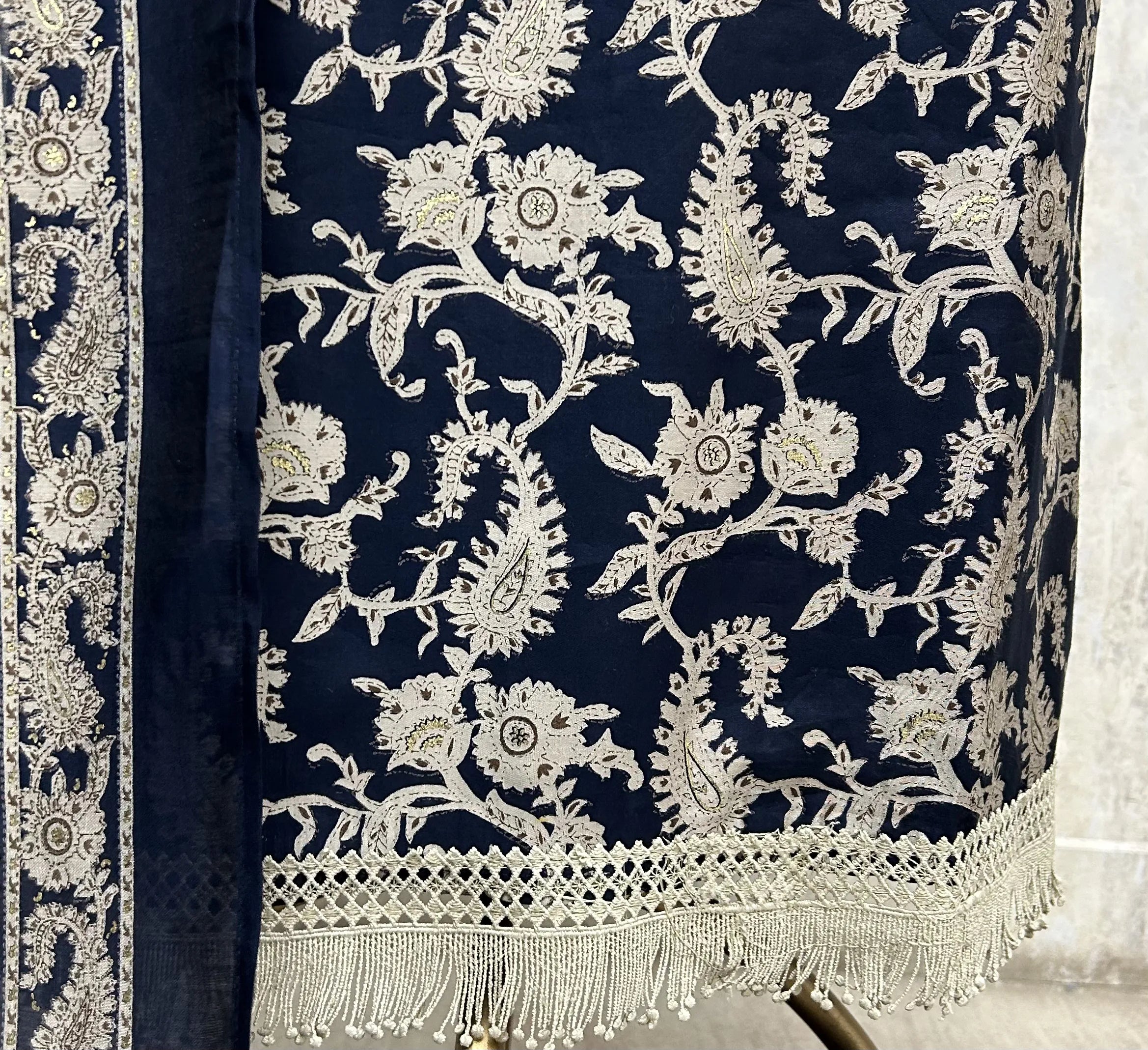 Elegant Ensemble Cotton Unstitched Suit