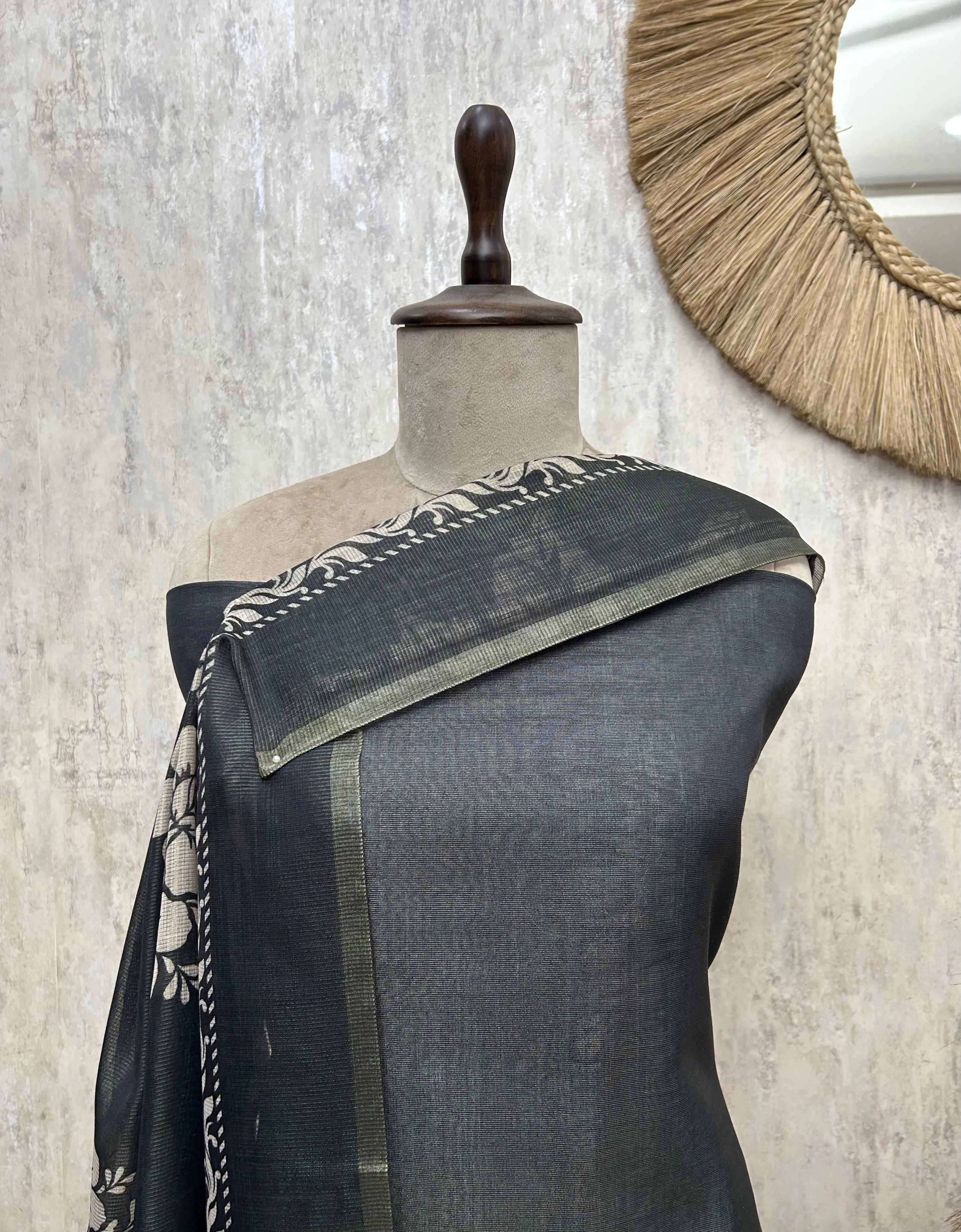 Dark Bloom Aesthetic Unstitched Suit