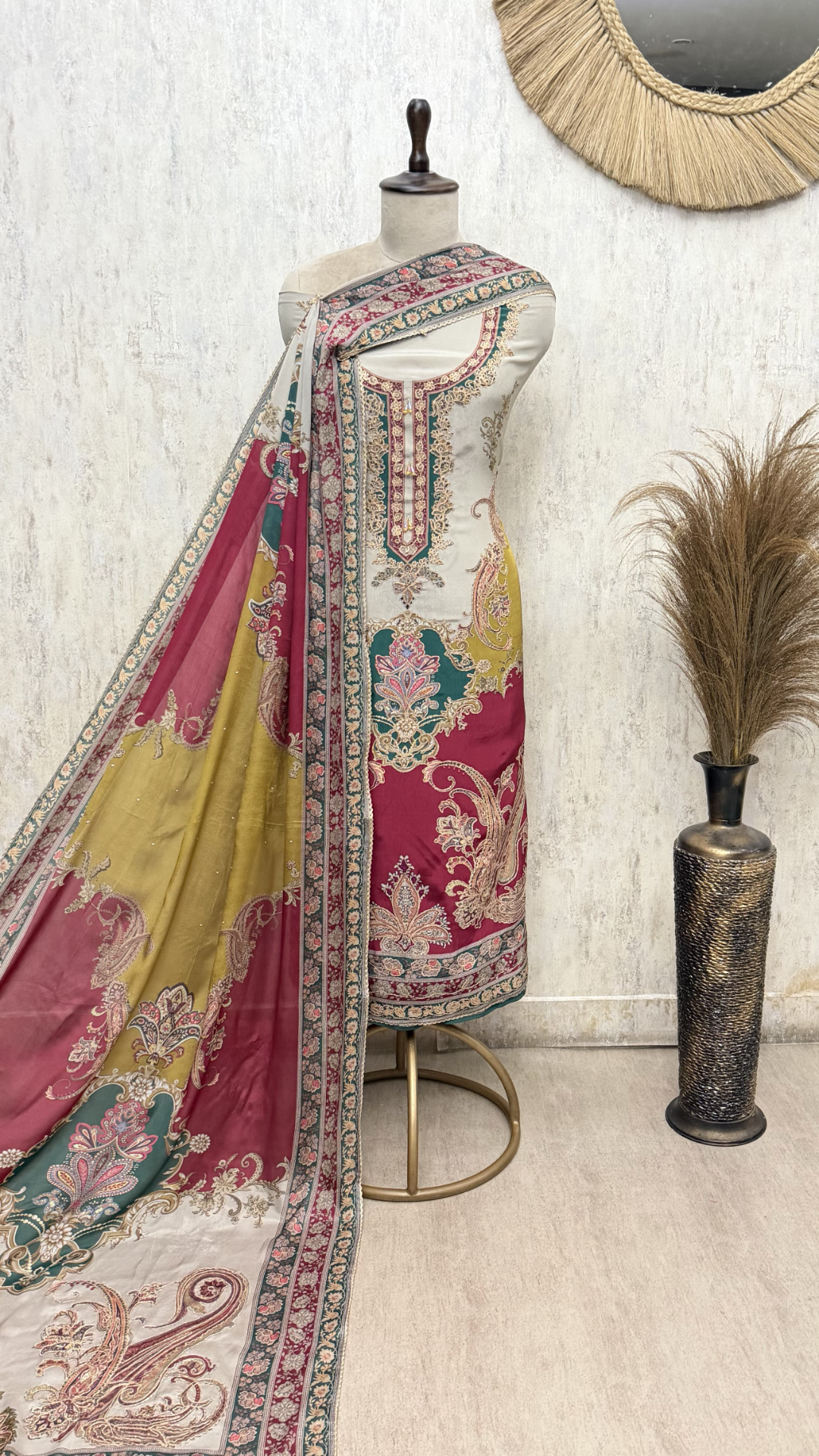 Enigmatic Crepe Unstitched Suits
