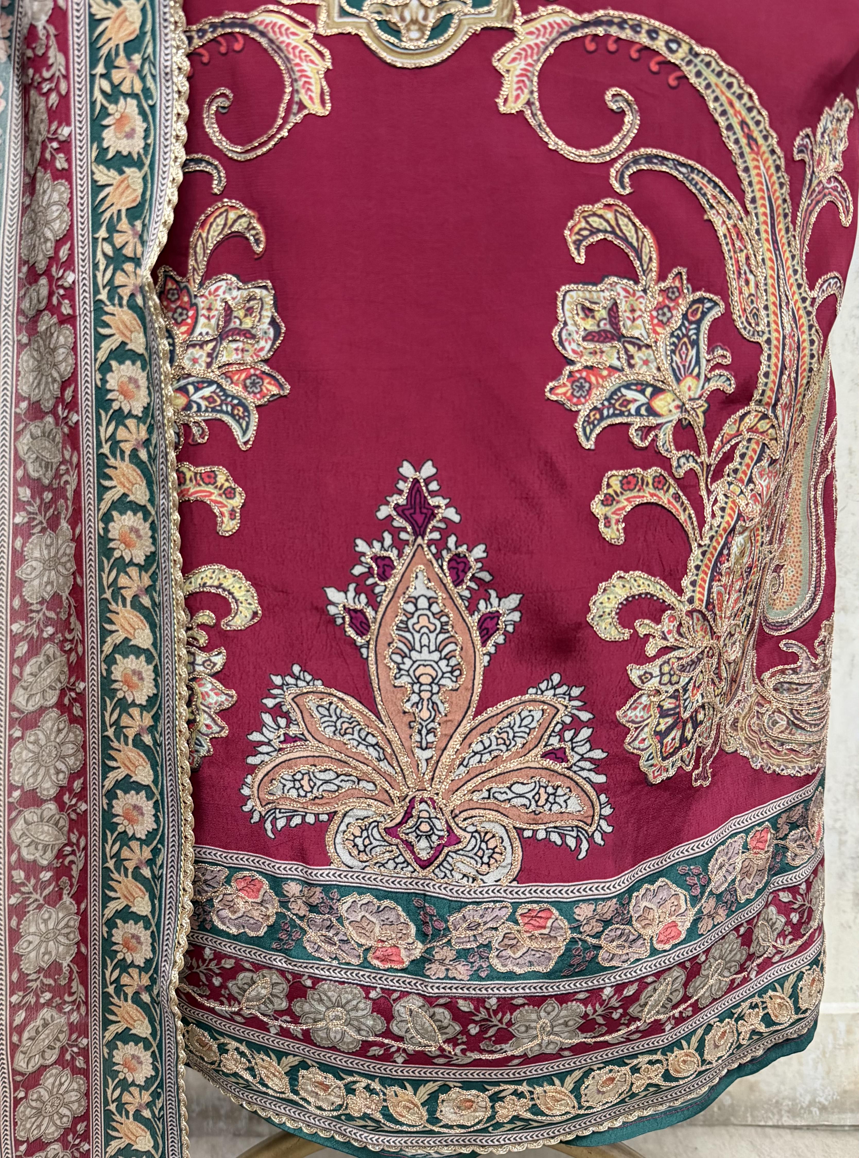 Enigmatic Crepe Unstitched Suits