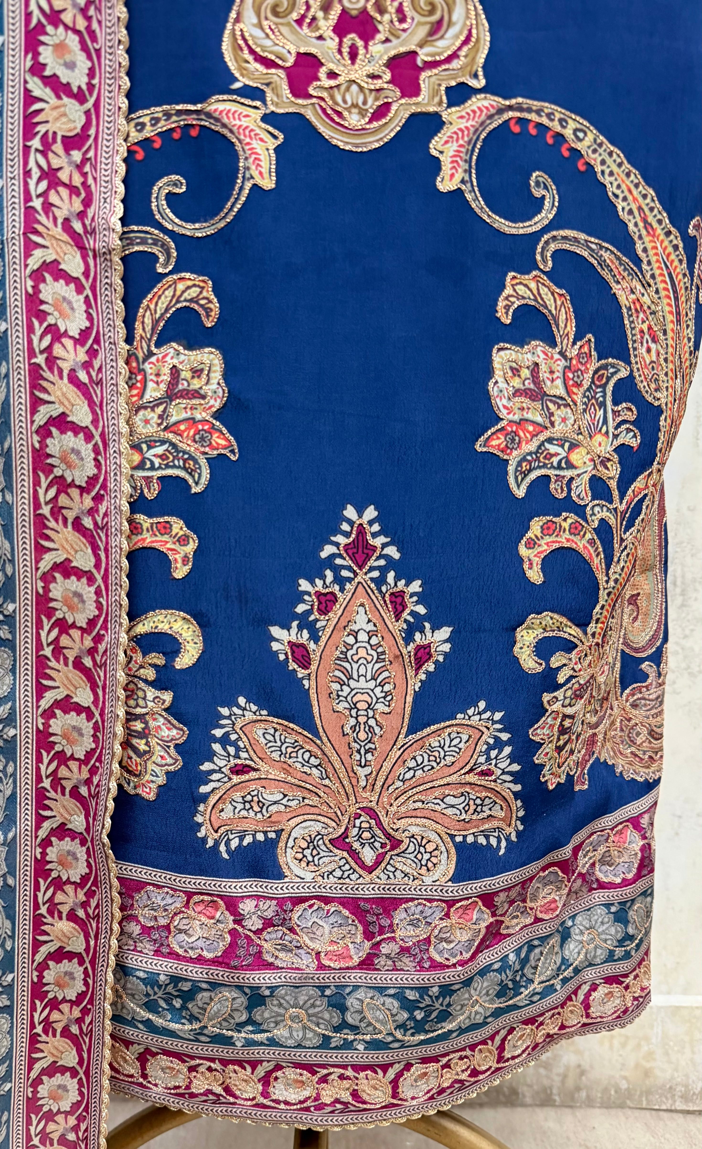 Enigmatic Crepe Unstitched Suits