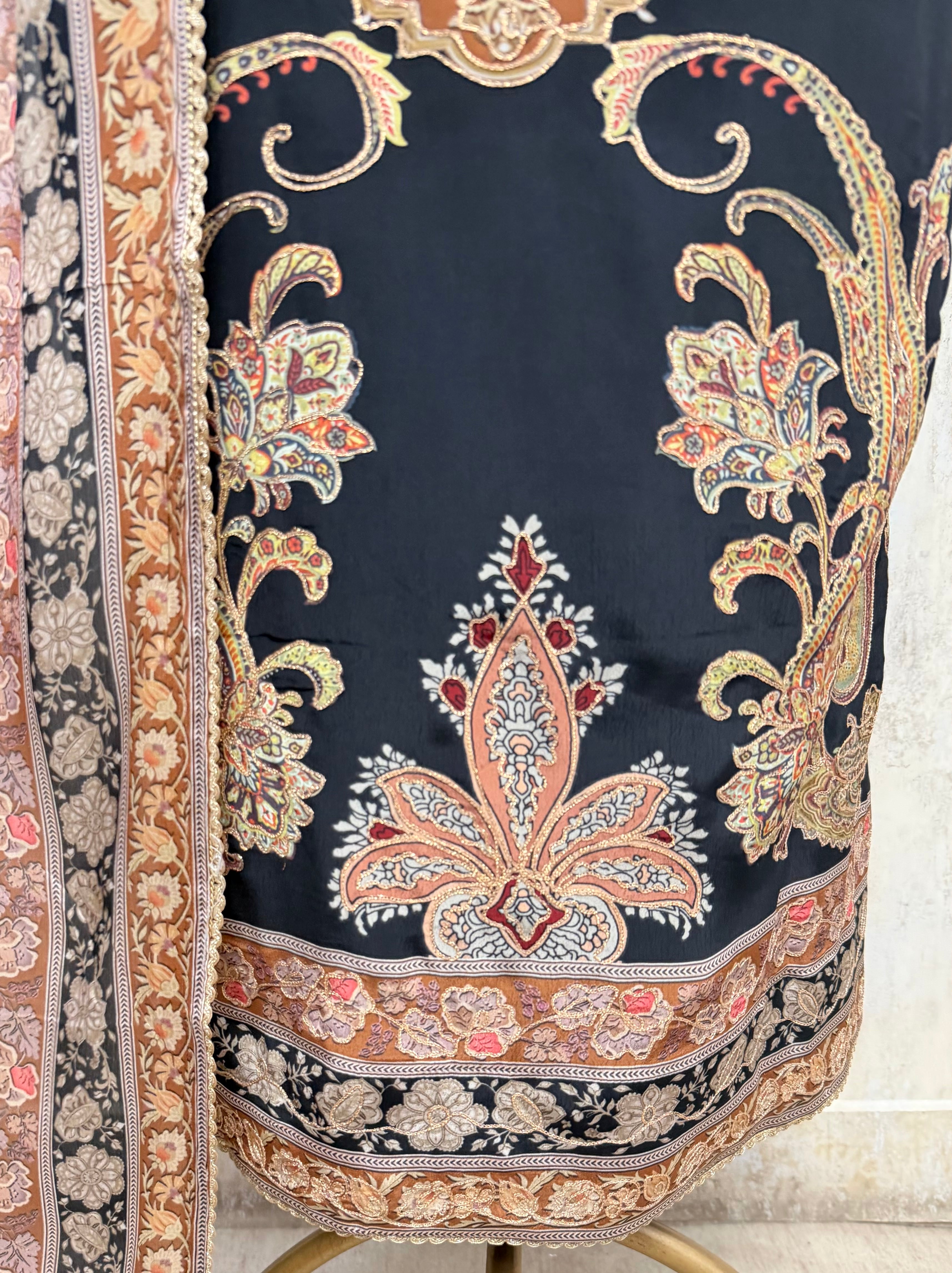 Enigmatic Crepe Unstitched Suits