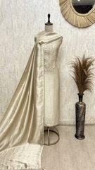 Elegant  Giraffe Tissue Unstitched Suit Ensemble