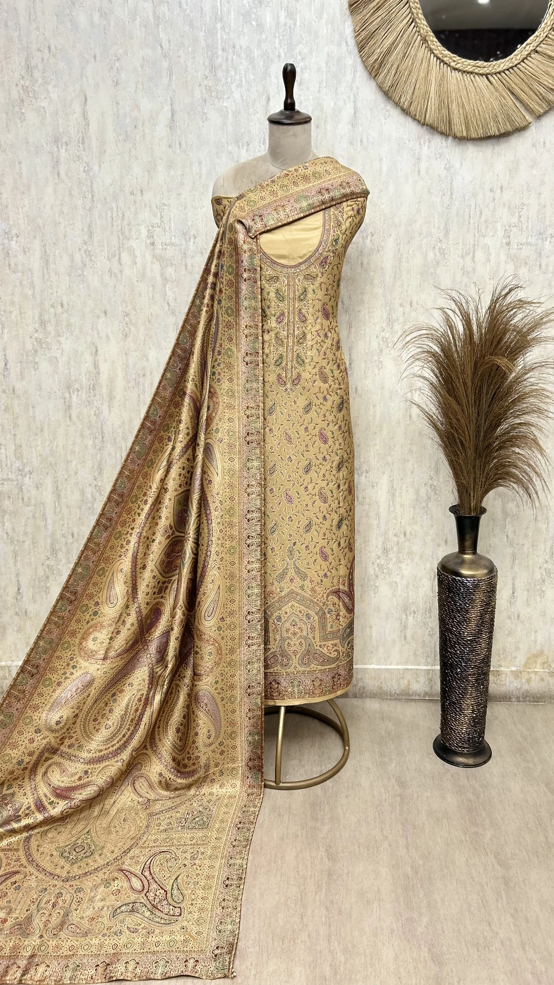 Premium Traditional Banarasi Silk Unstitched Suit