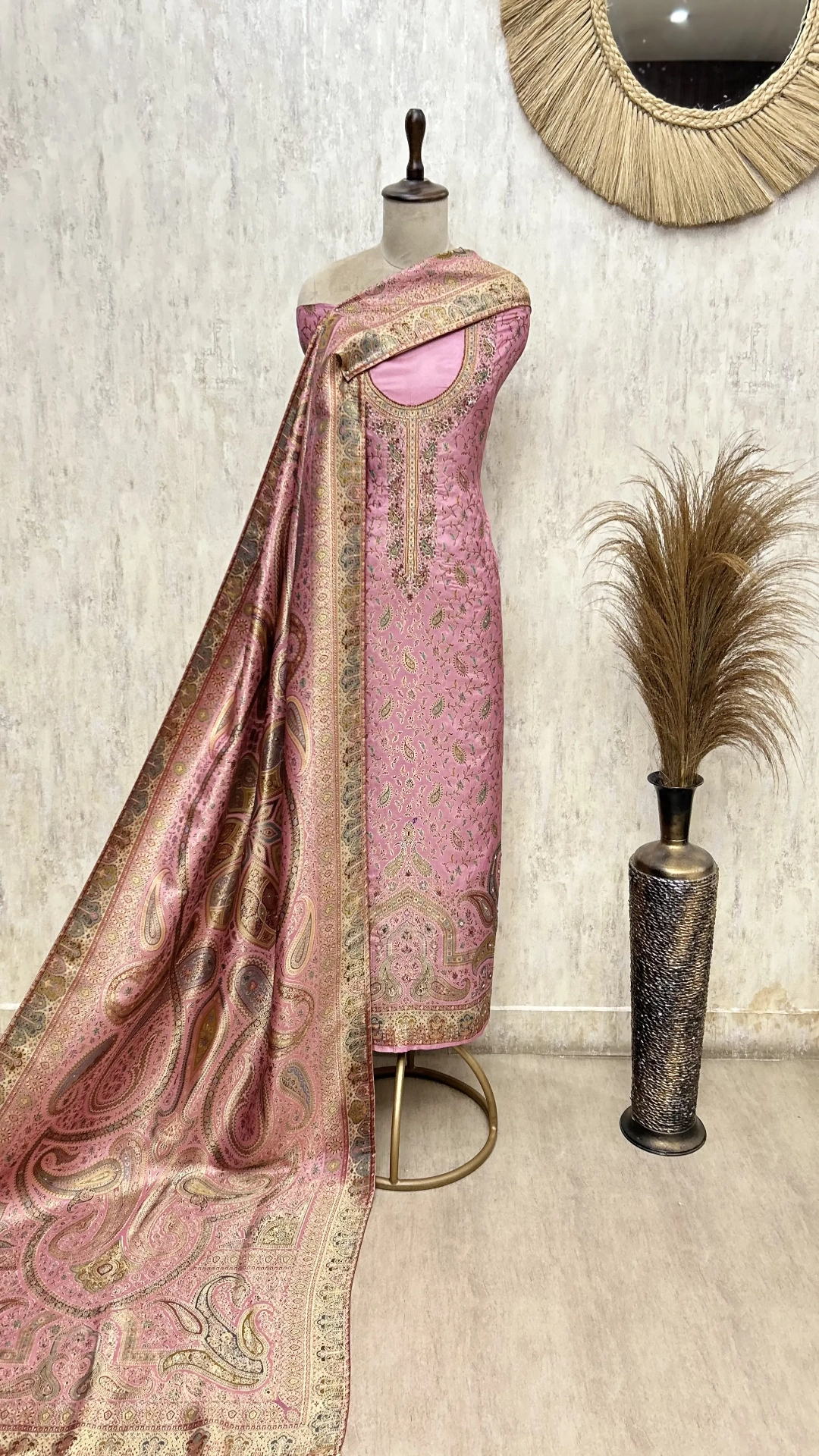 Premium Traditional Banarasi Silk Unstitched Suit