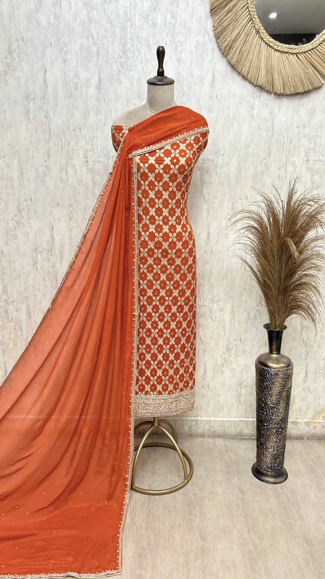 Regal Chinnon Embroidered Unstitched Suit