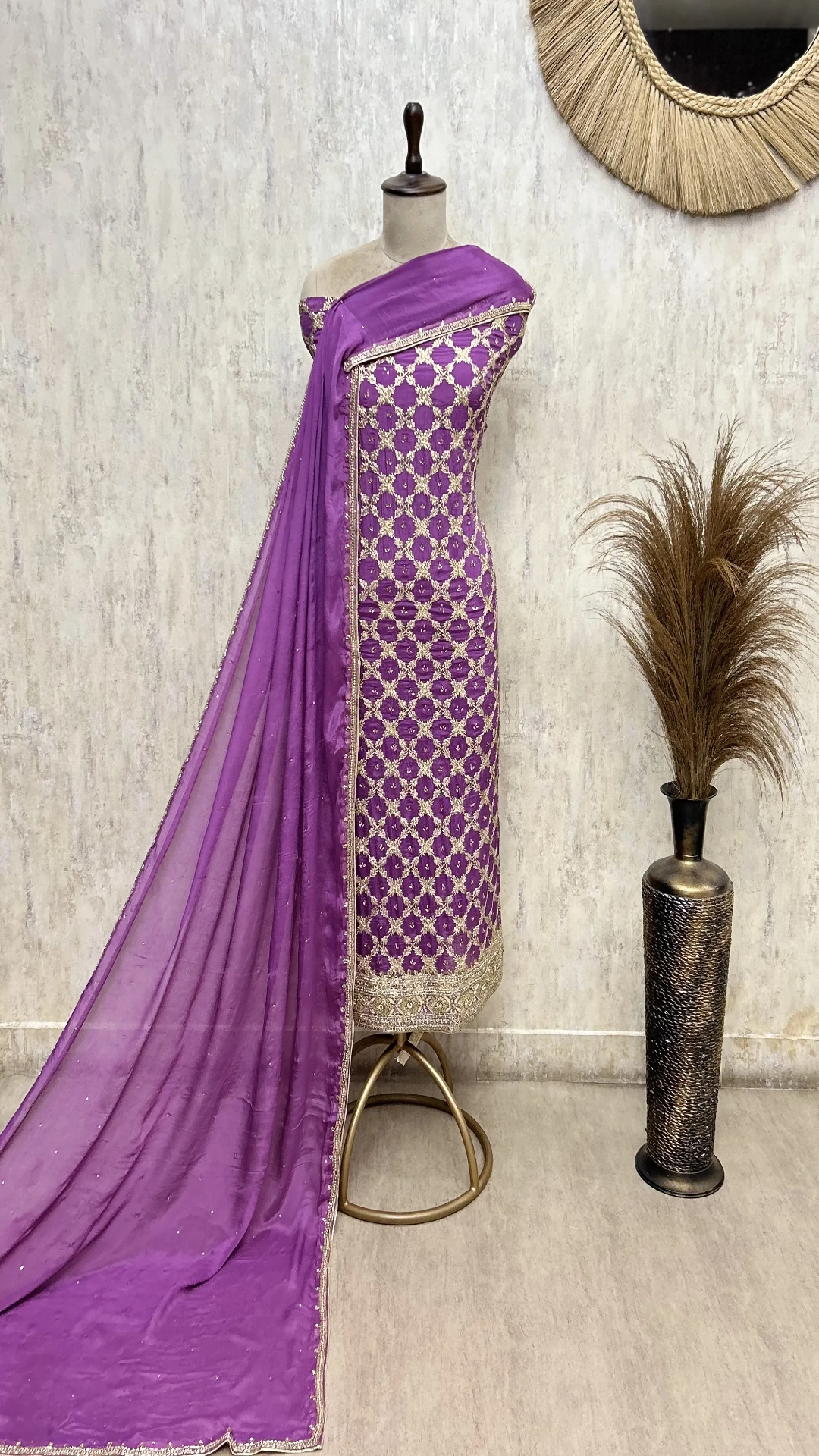 Regal Chinnon Embroidered Unstitched Suit