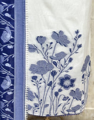 Timeless Jamdani Linen Unstitched Suit