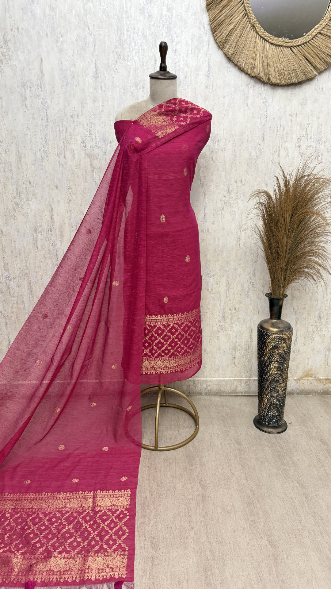 Elegance of Banarasi Chanderi Unstitched Suits