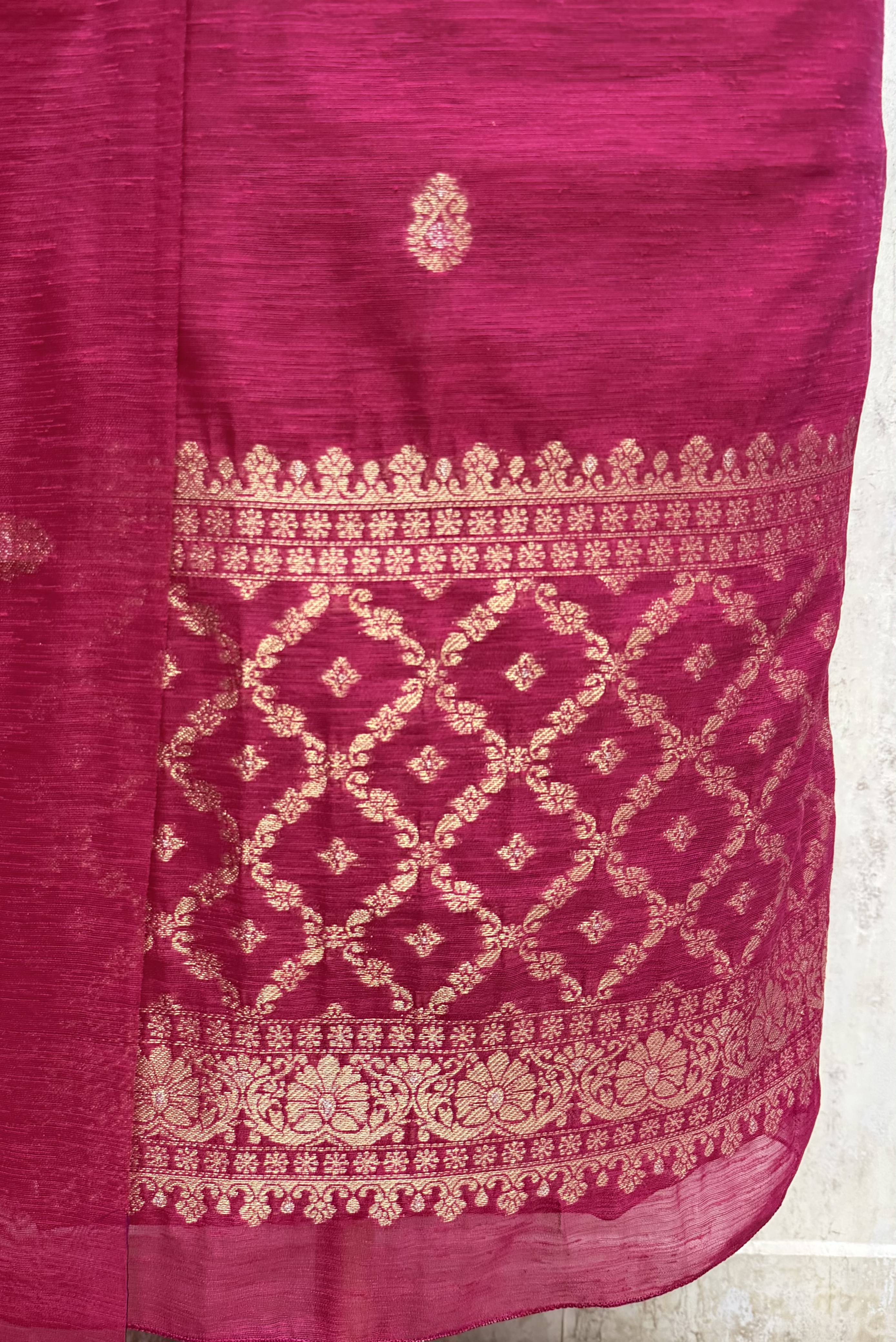 Elegance of Banarasi Chanderi Unstitched Suits