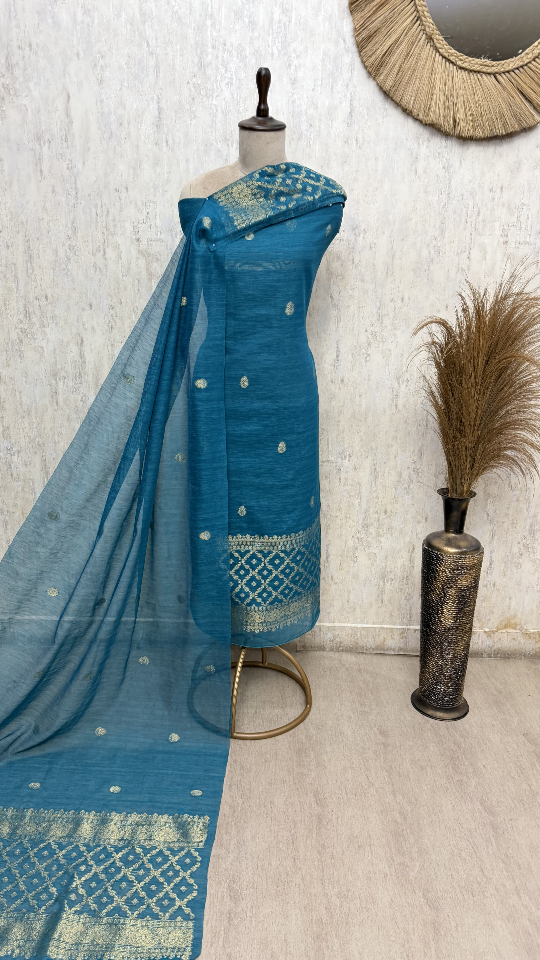 Elegance of Banarasi Chanderi Unstitched Suits