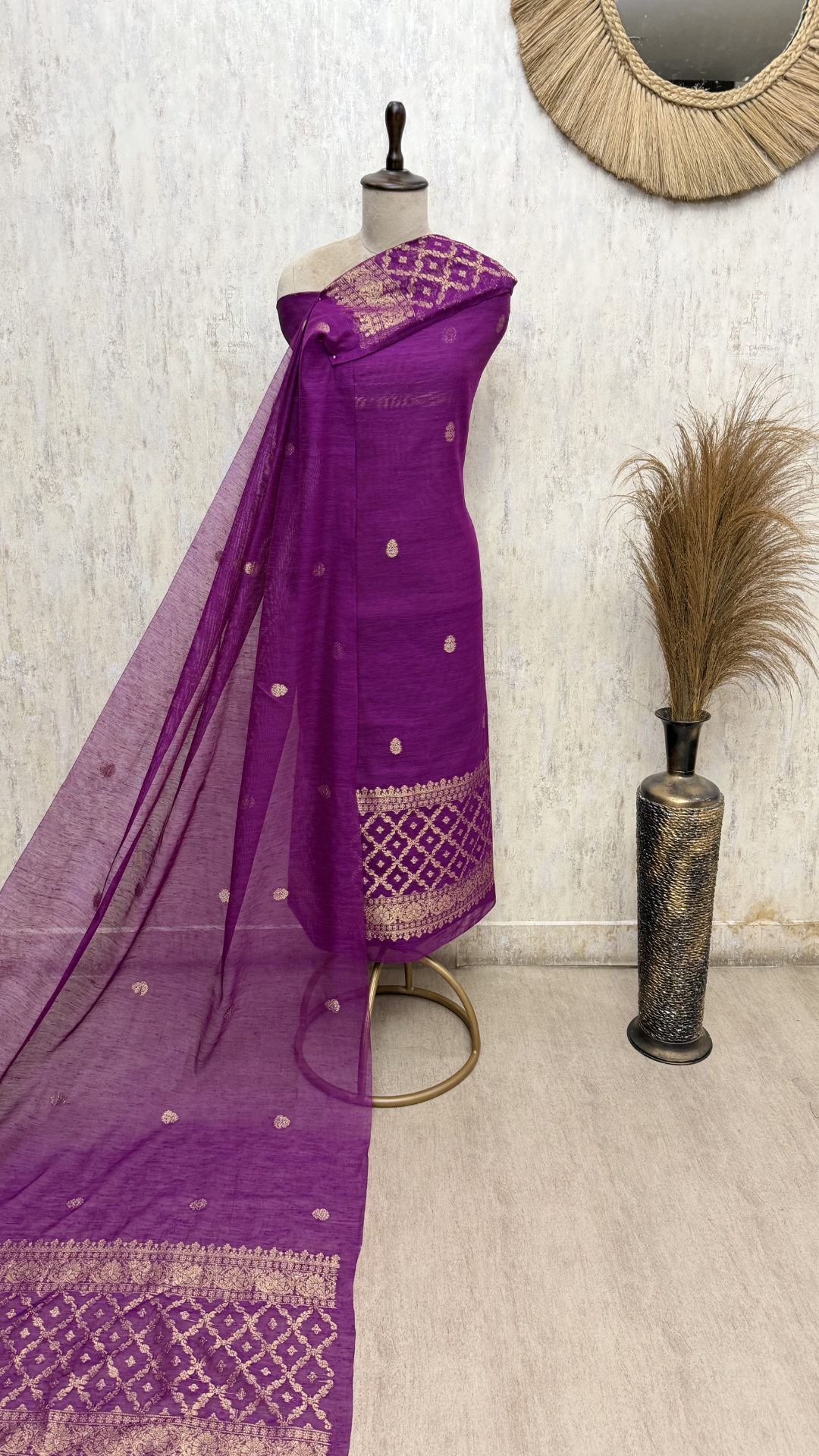 Elegance of Banarasi Chanderi Unstitched Suits