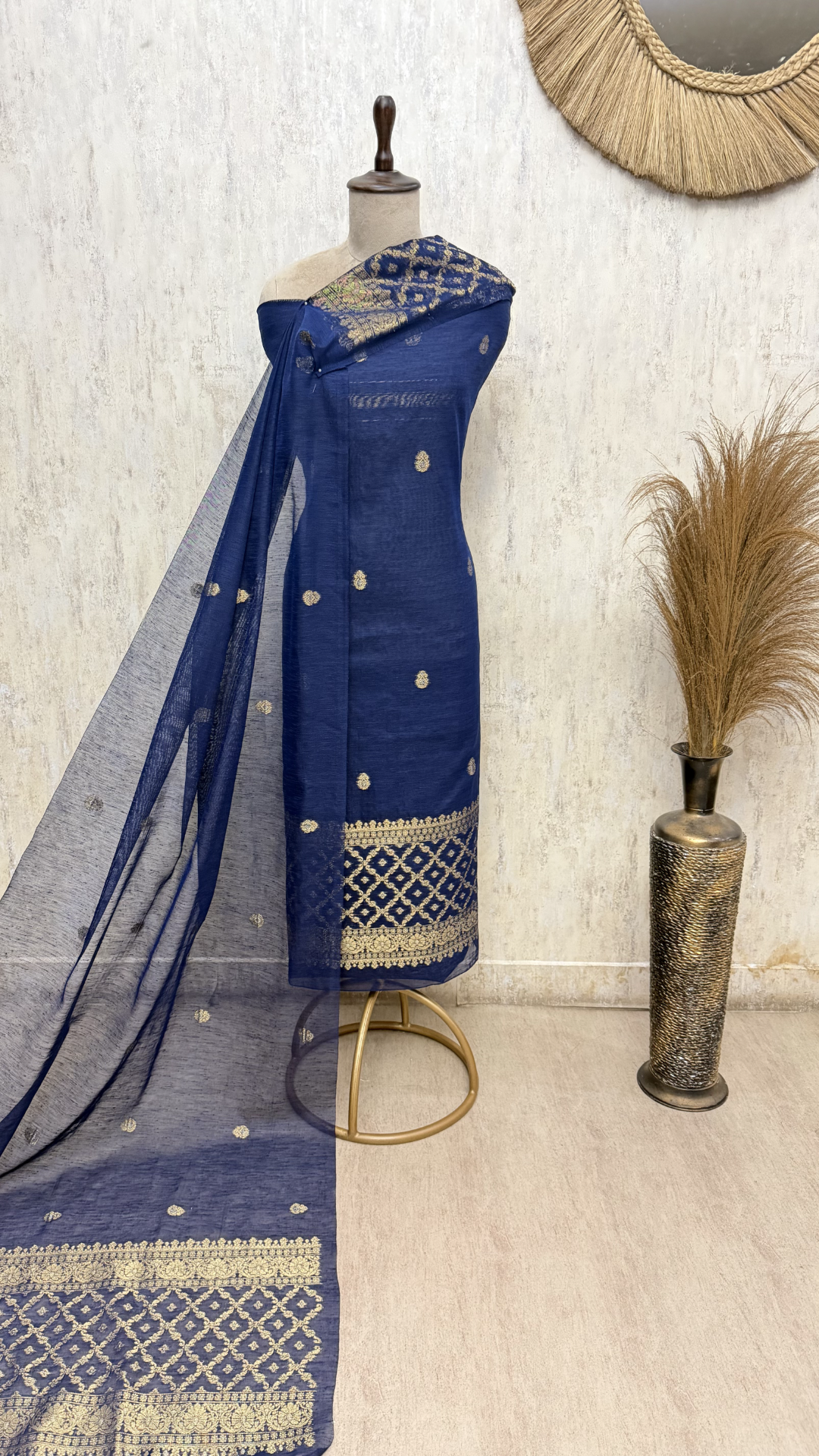 Elegance of Banarasi Chanderi Unstitched Suits