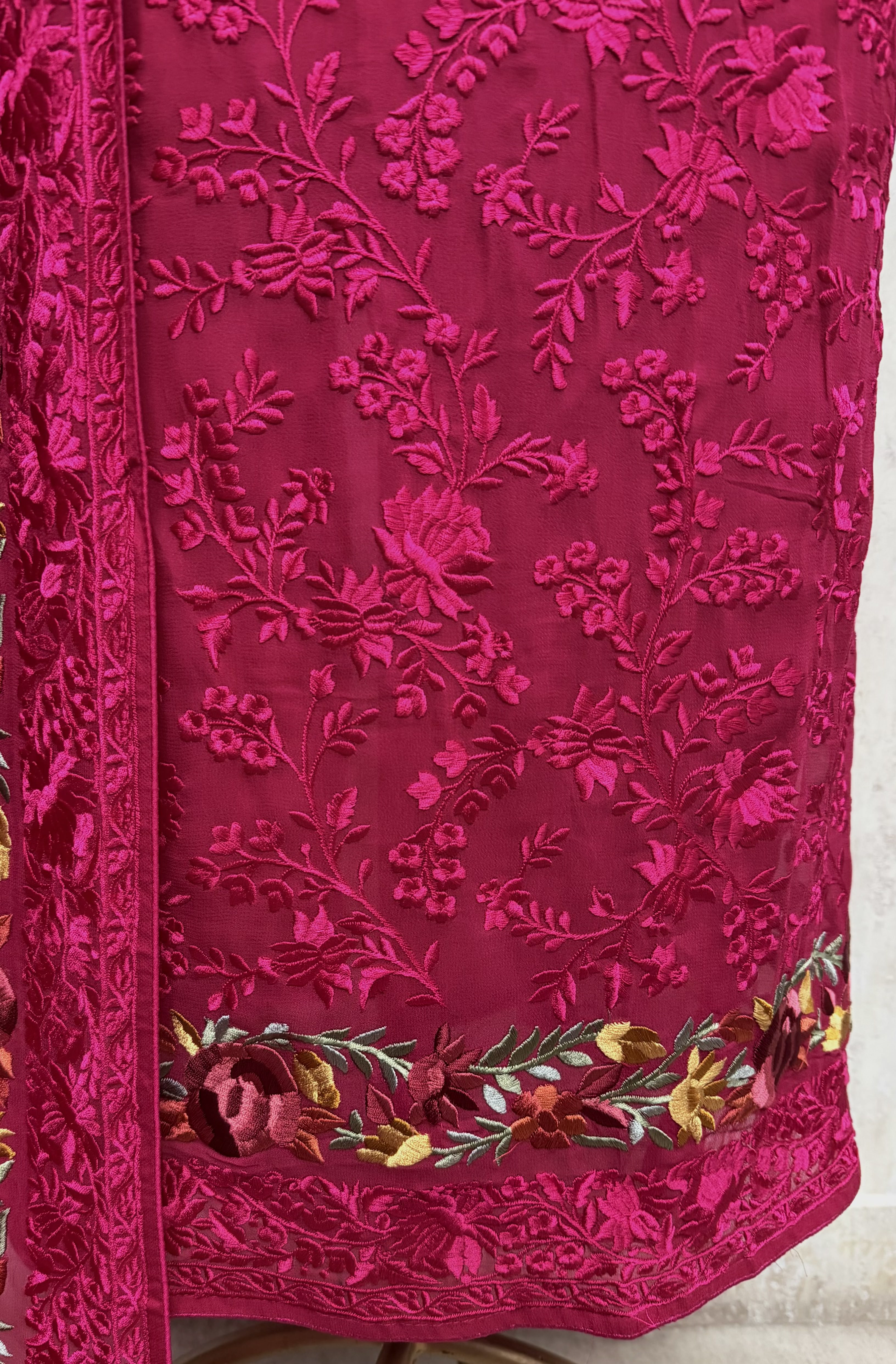 Timeless Resham Jaal Georgette Unstitched Suits