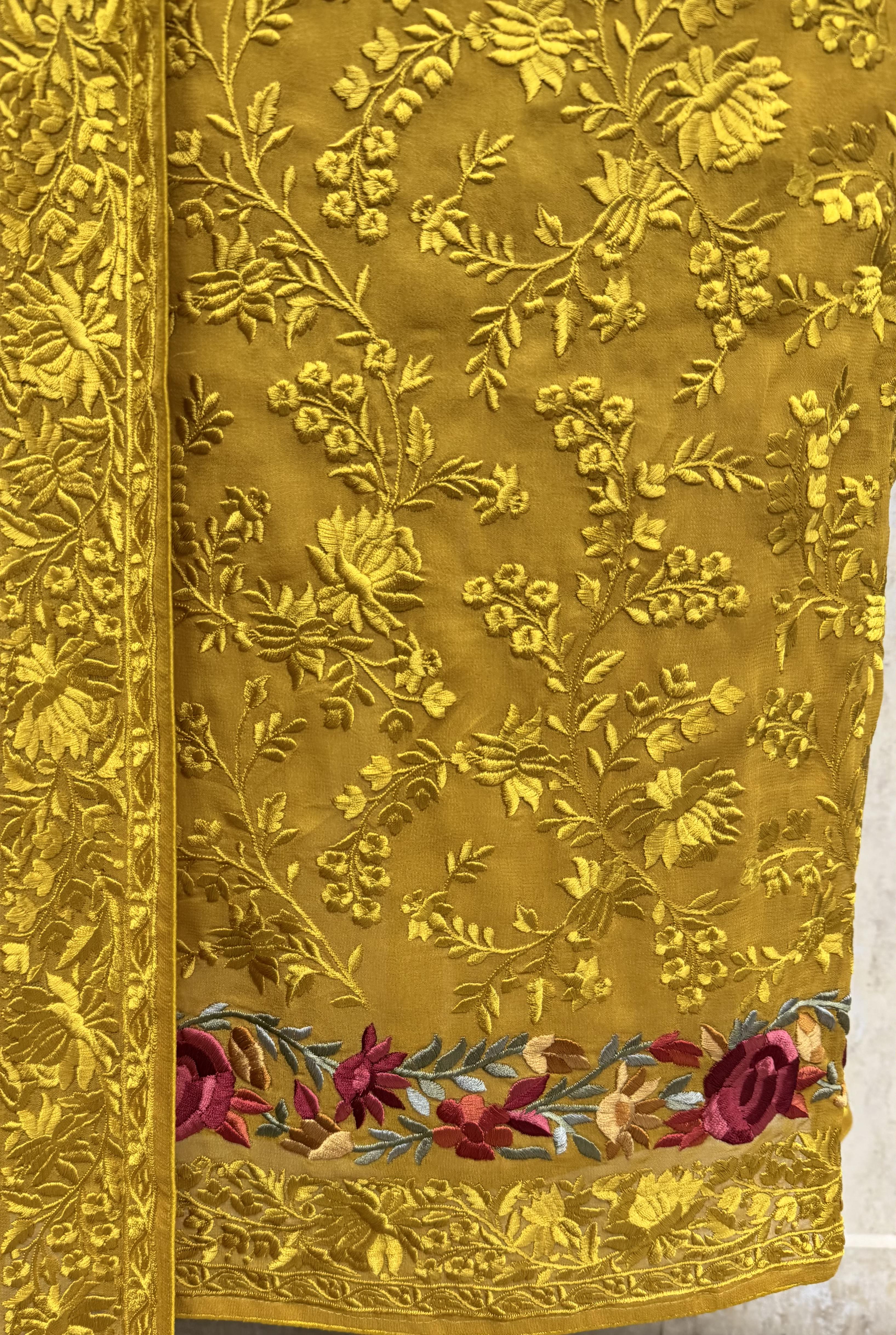 Timeless Resham Jaal Georgette Unstitched Suits