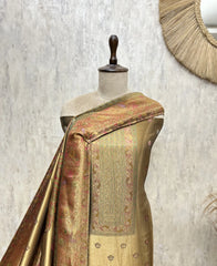 Magnificent Katan Silk Unstitched Suit