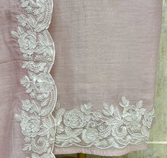Blush Floral Elegance Mul cotton Unstitched Suit