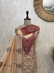 Enchanted Grace Jamdani linen Unstitched Suits
