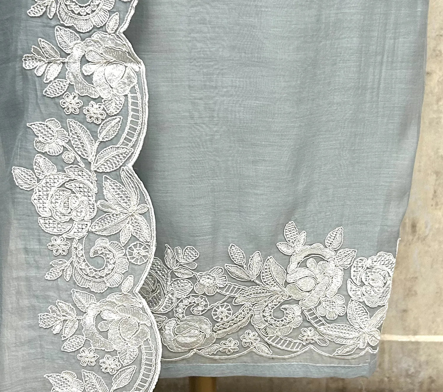 Blush Floral Elegance Mul cotton Unstitched Suit
